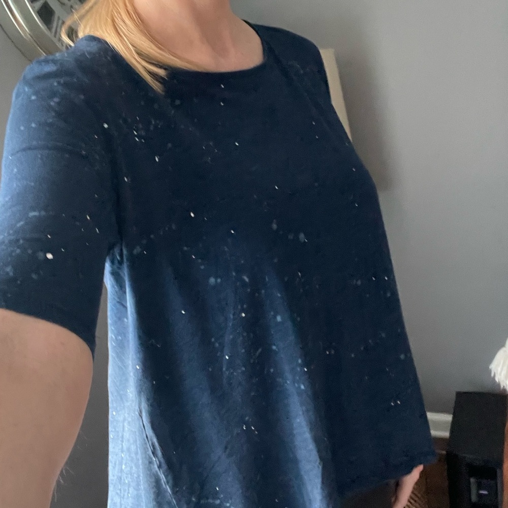 AG Jeans womens navy tee. Open cut out back. Never worn. 100% cotton